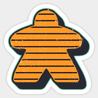 Retro Board Game Meeple Sticker